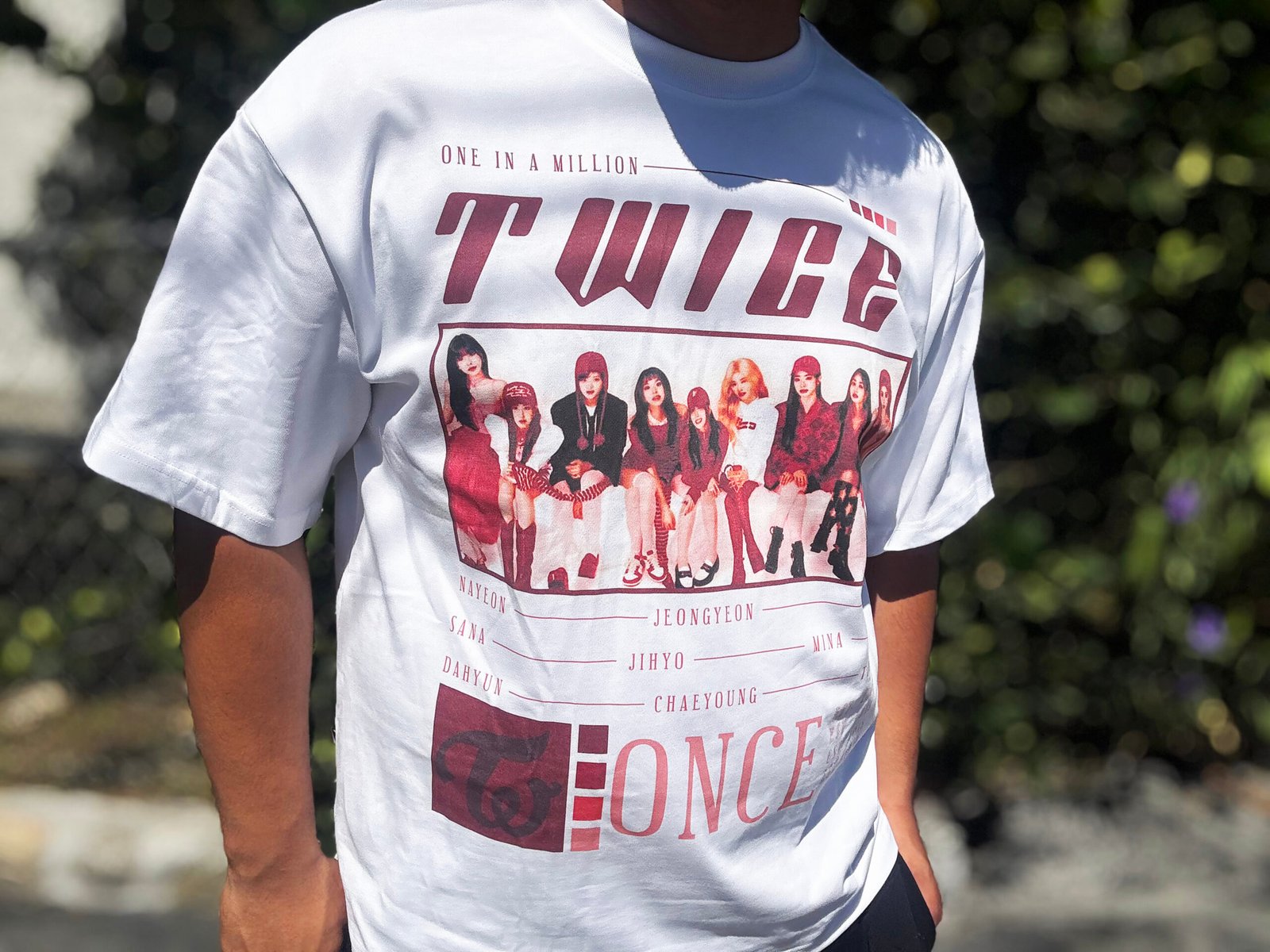 TWICE White & Red Graphic Tee