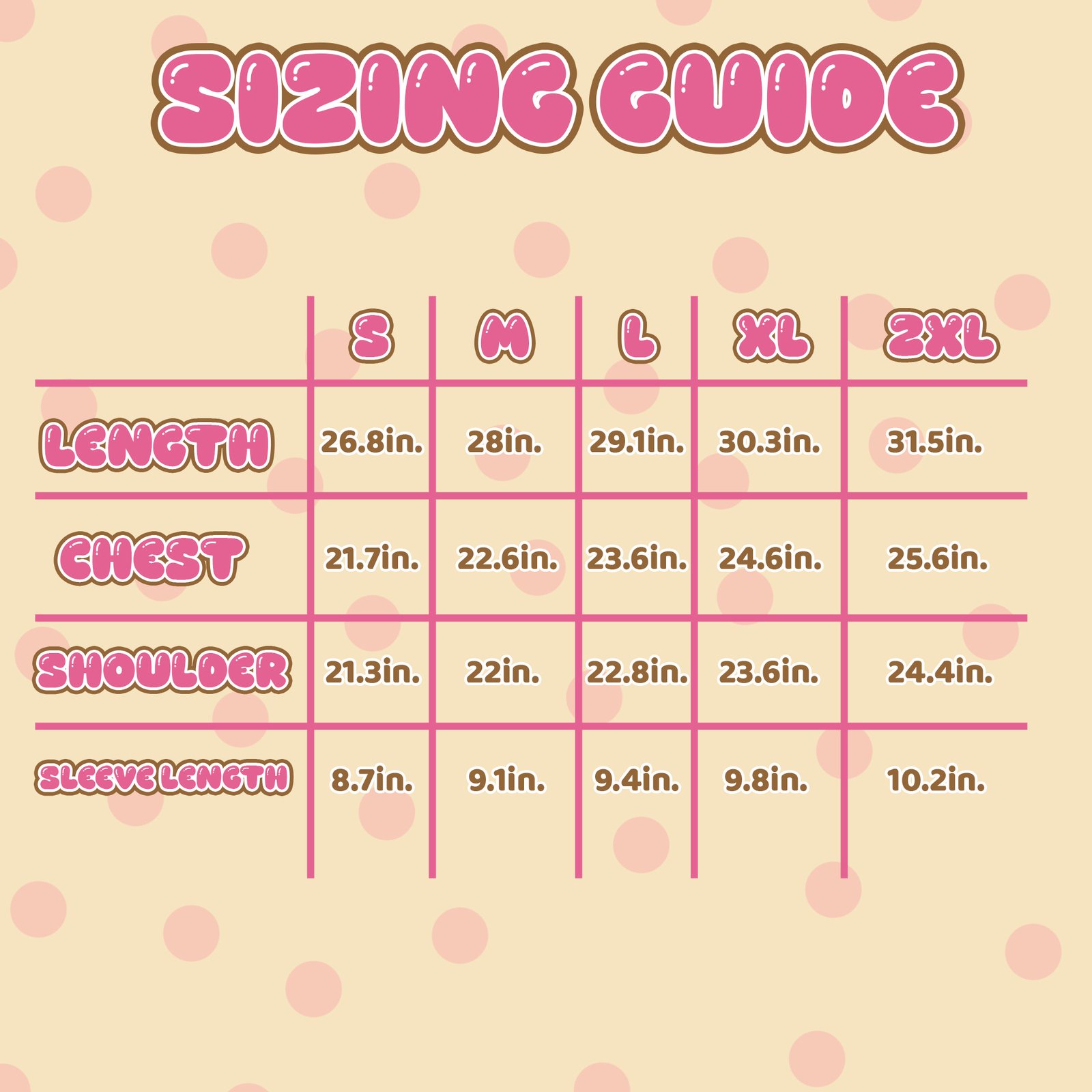 Sizing Guide